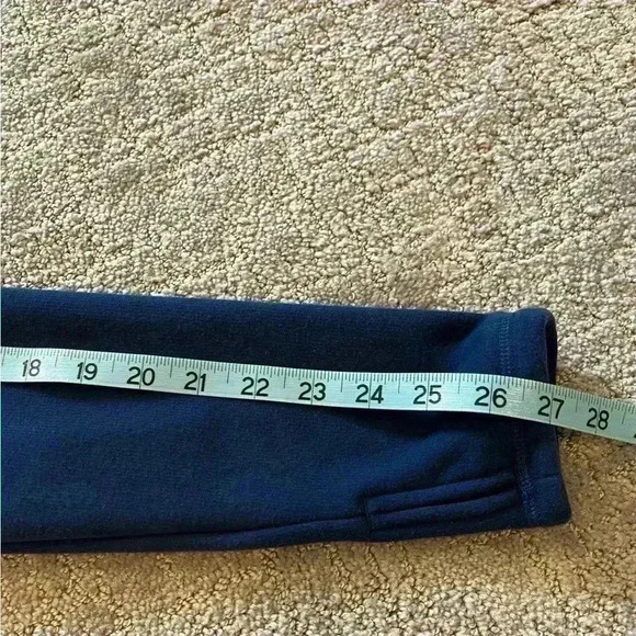 Athleta Cozy Karma Asymmetrical Pullover Sweatshirt, Navy Blue, Athleisure, XS - Picture 12 of 15